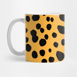 Dalmatian Print on Mustard Yellow Mug